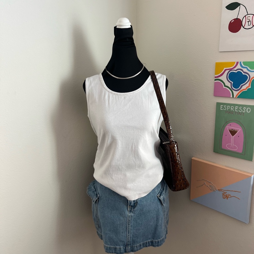 Sag Harbor Stretch Ribbed Tank (Petite M)
